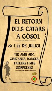Fira d'artesania i festa dels càtars de Gósol cartell
