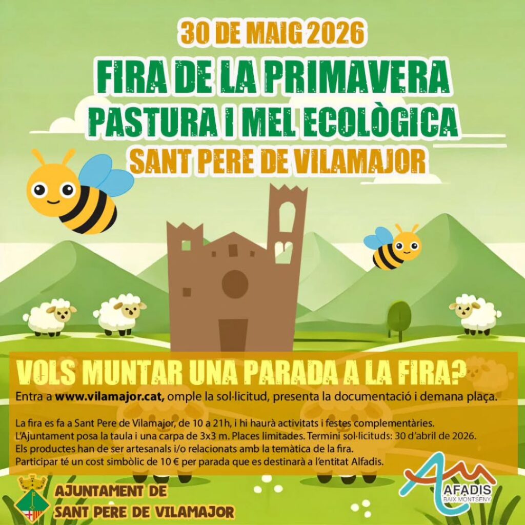 Cartell de Fira de La Primavera a Sant Pere de Vilamajor