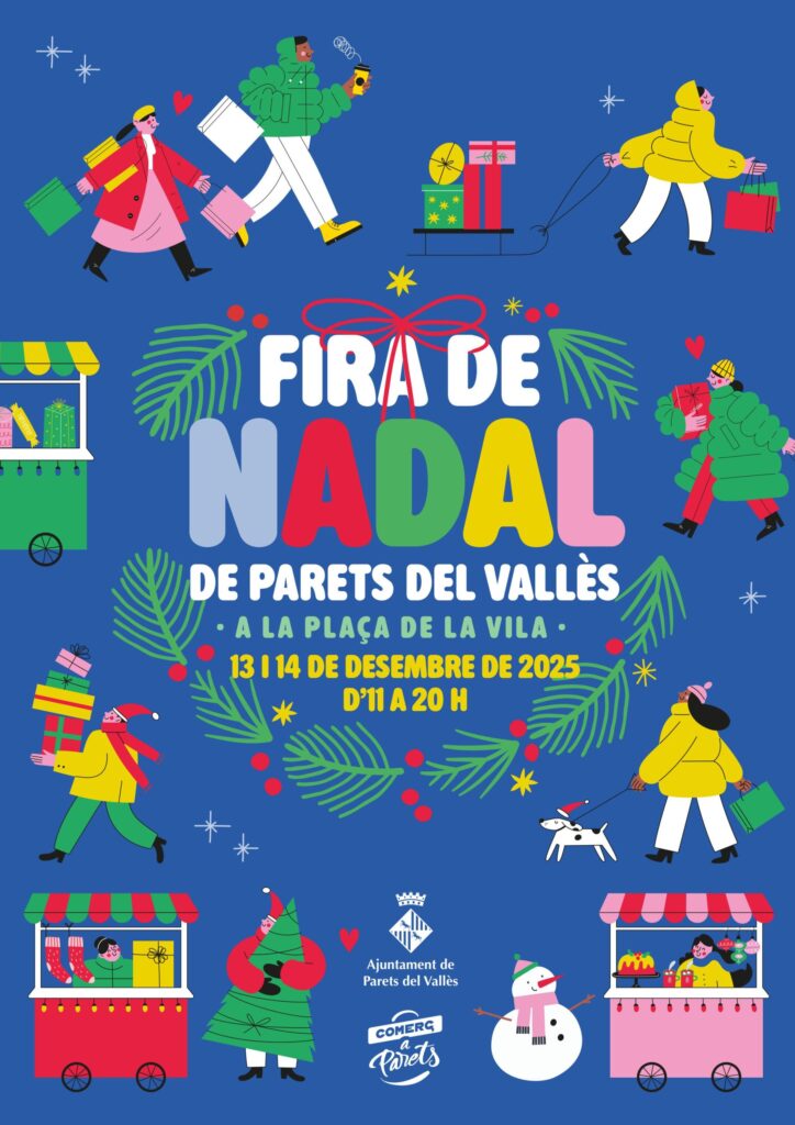 Cartell de Fira de Nadal a Parets del Vallès