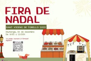 Fira de nadal a sant vicenç de torelló cartell 2025