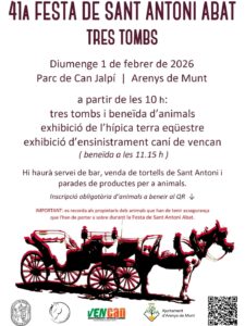 Fira de Sant Antoni Abat i Tres Tombs a Arenys de Munt cartell