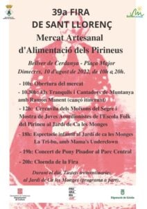 Fira de sant llorenç a bellver de cerdanya cartell 2022 min