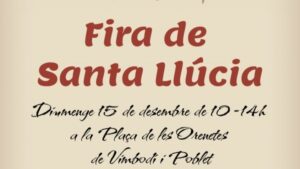 Fira de Santa Llúcia a Vimbodí i Poblet