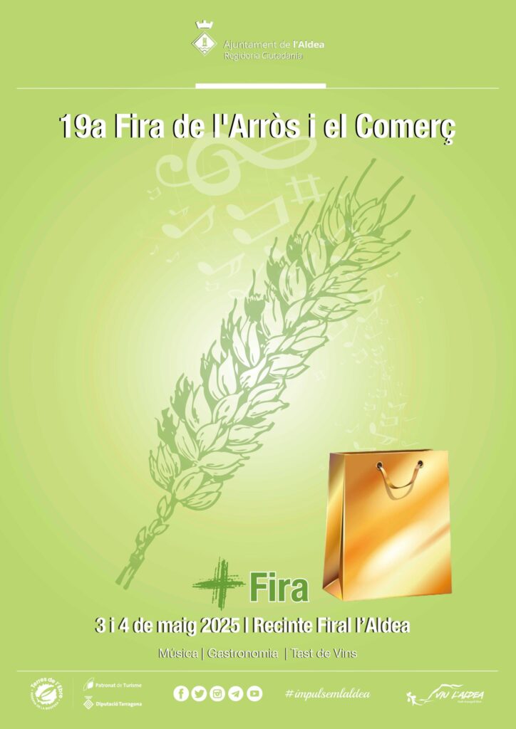 Cartell de Fira de l’Arròs i el Comerç a l’Aldea