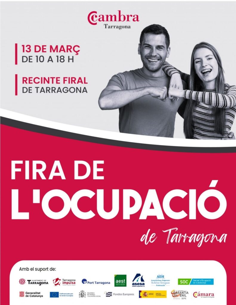 Cartell de Fira de l’Ocupació a Tarragona