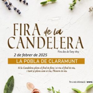 Fira de la candelera a la pobla de claramunt cartell 2025