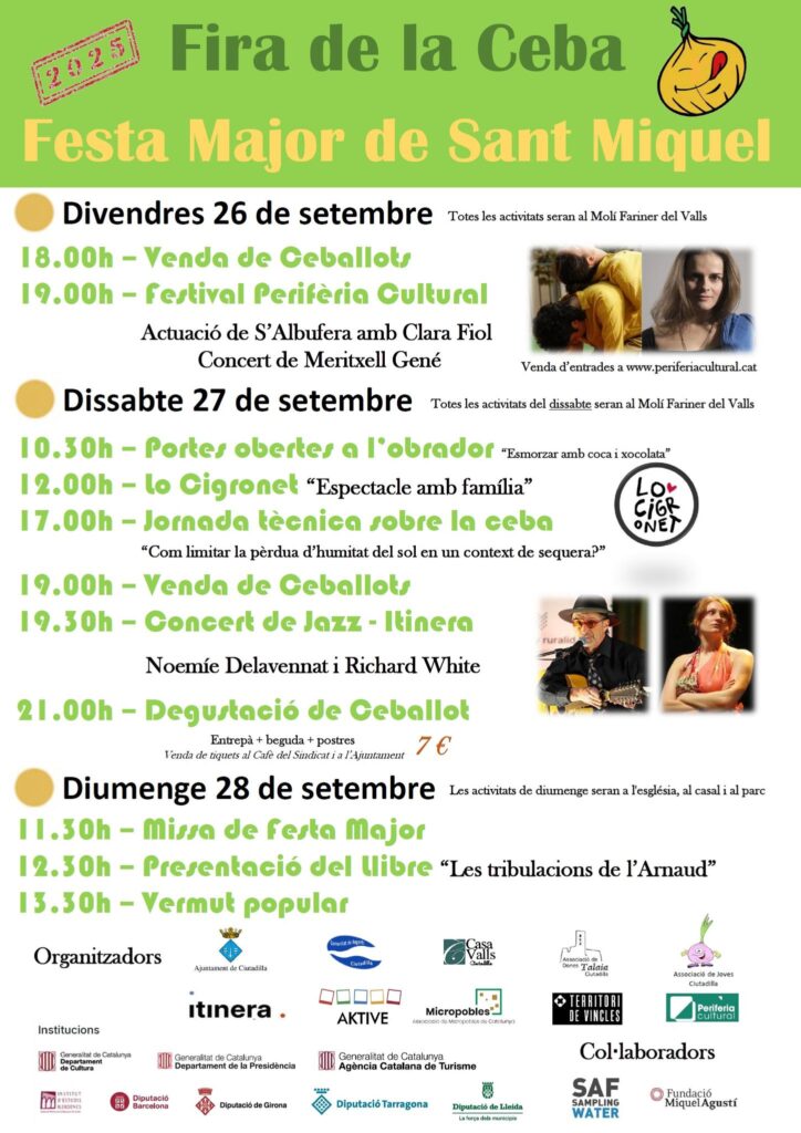 Cartell de Fira de la Ceba a Ciutadilla