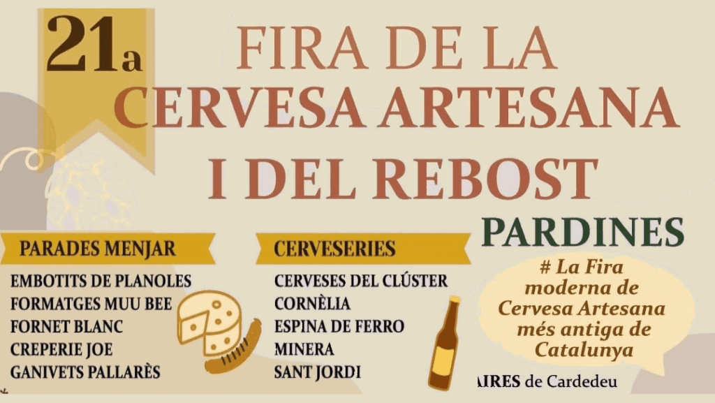 Fira de la cervesa artesana i del rebost de pardines portada2025 min
