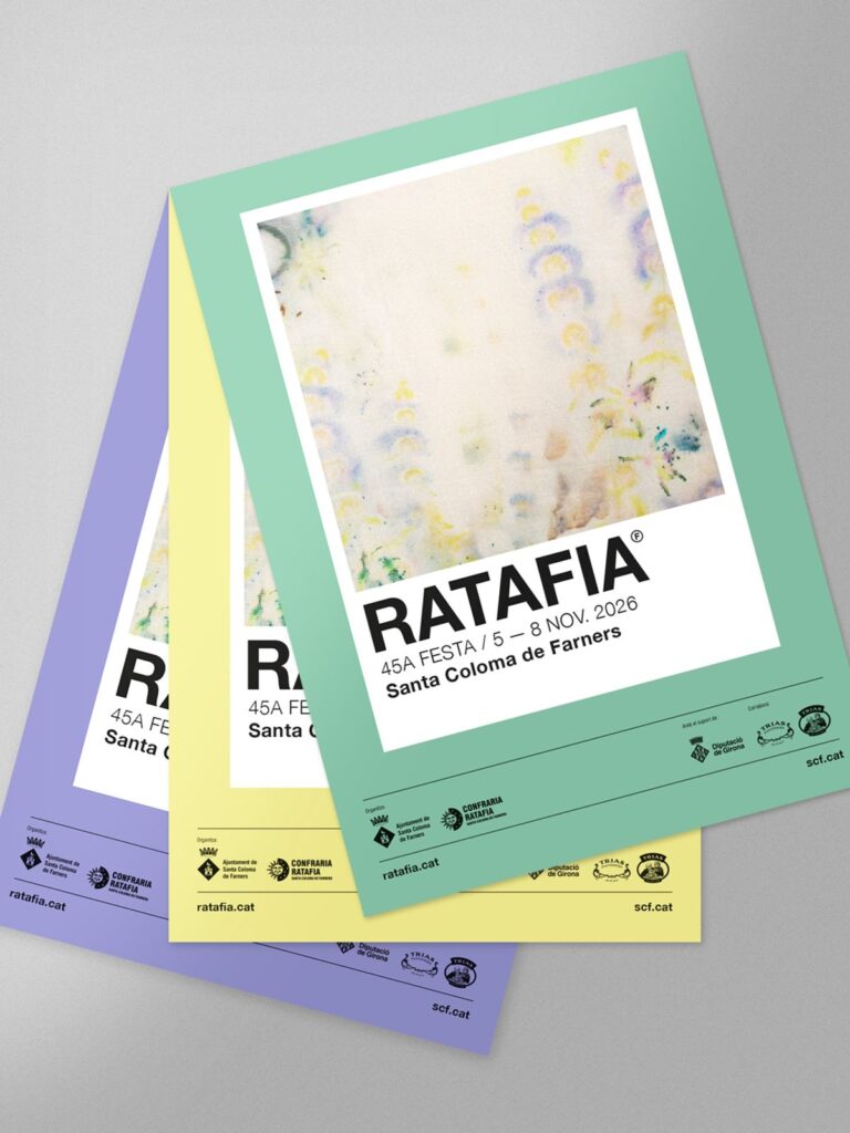 Cartell de Festa de la Ratafia a Santa Coloma de Farners