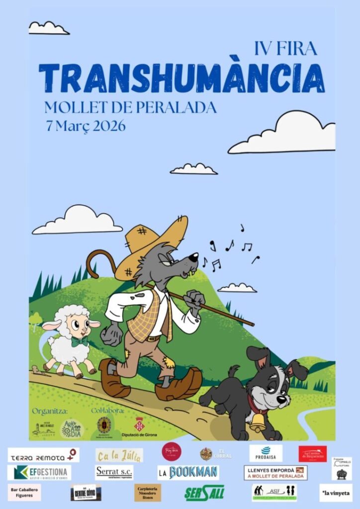 Cartell de Fira de la Transhumància a Mollet de Peralada