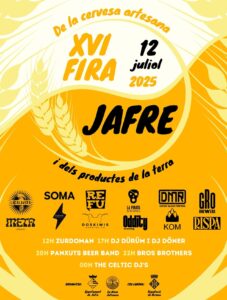 Fira de la cervesa artesana de jafre cartell 2025 min