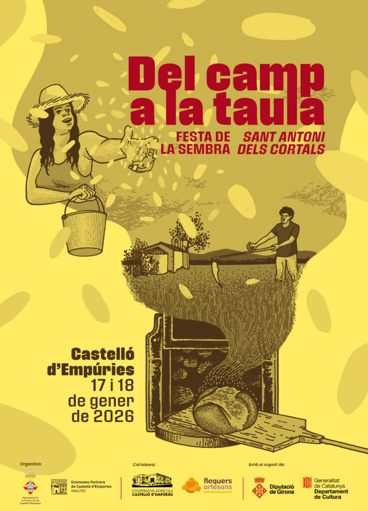 Cartell de Fira del Camp a la Taula a Castelló d’Empúries