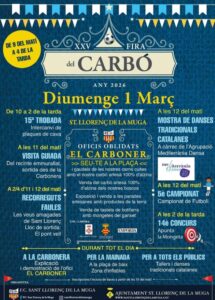 Fira del Carbó a Sant Llorenç de la Muga cartell