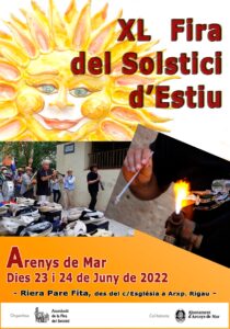 Fira del solstici d'estiu a arenys de mar cartell 2022