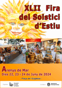 Fira del solstici d'estiu a arenys de mar cartell 2024