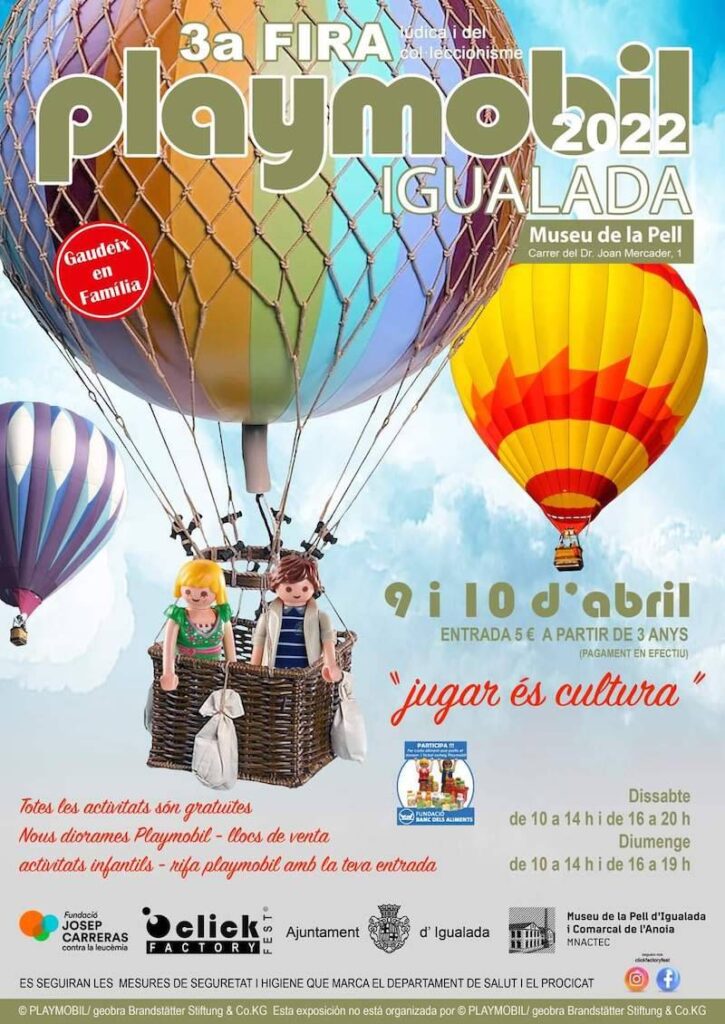 Fira ludica i del Colleccionisme Playmobil a Igualada cartell 2022 48VrGD.tmp