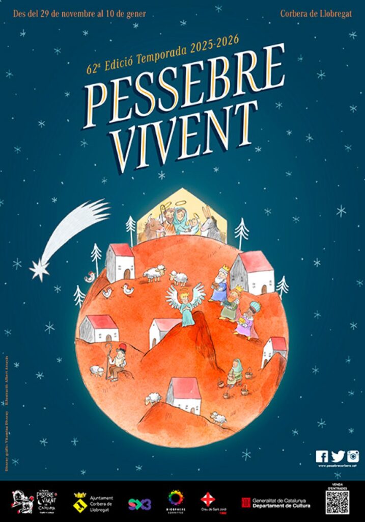 Cartell de Pessebre Vivent a Corbera de Llobregat