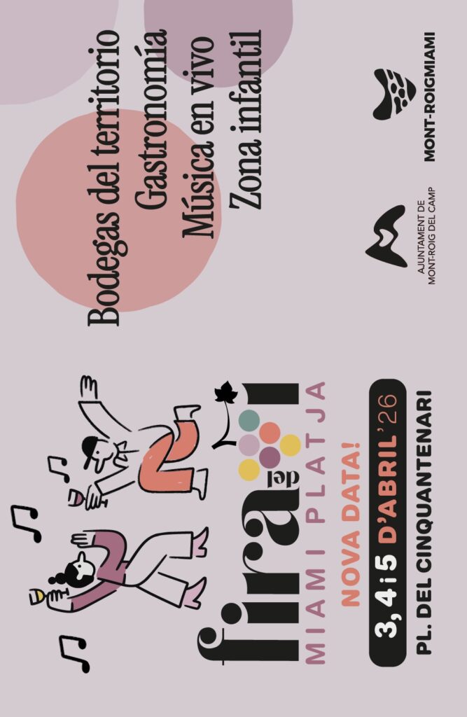 Cartell de Fira del Vi de Miami Platja a Mont-roig del Camp