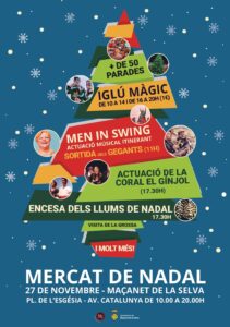 Mercat de nadal a maçanet de la selva cartell 2021