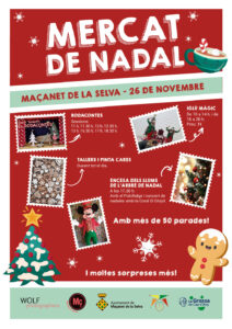 Mercat de nadal a maçanet de la selva cartell 2022