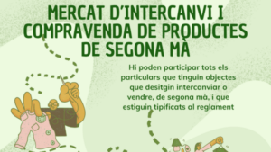 Mercat d’intercanvi i segona mà a Les Borges Blanques