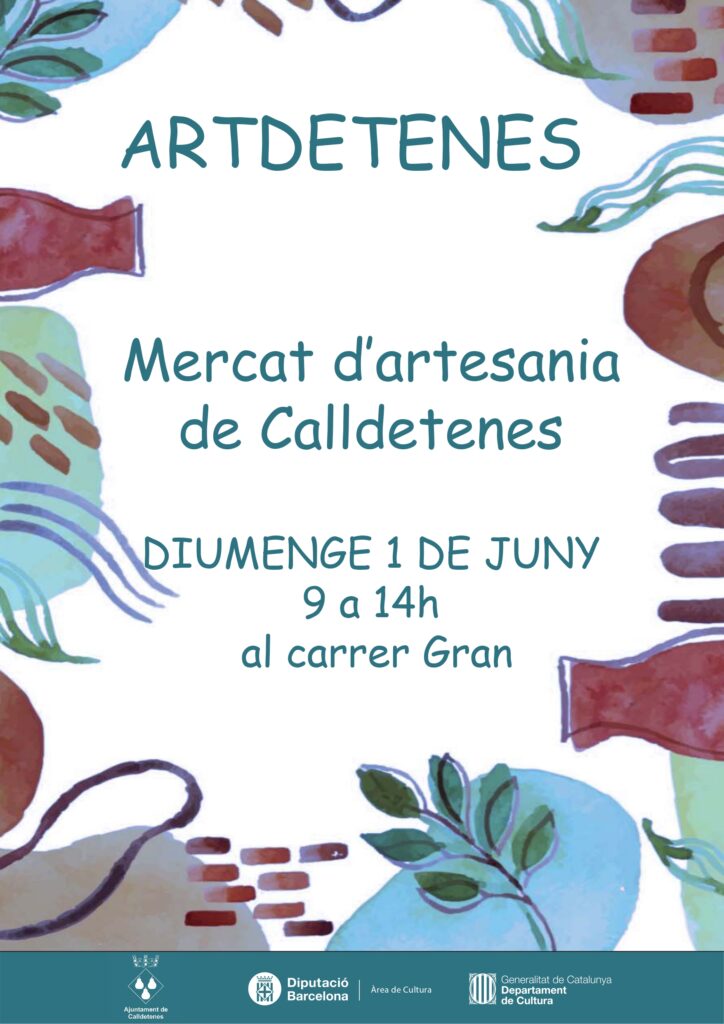 Cartell de Fira d’artesania a Calldetenes