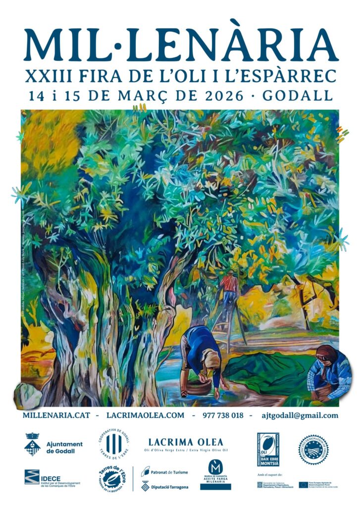 Cartell de Mil·lenària – Fira de l’oli i de l’espàrrec a Godall