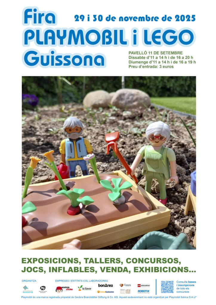 Cartell de Fira Playmobil i Lego a Guissona