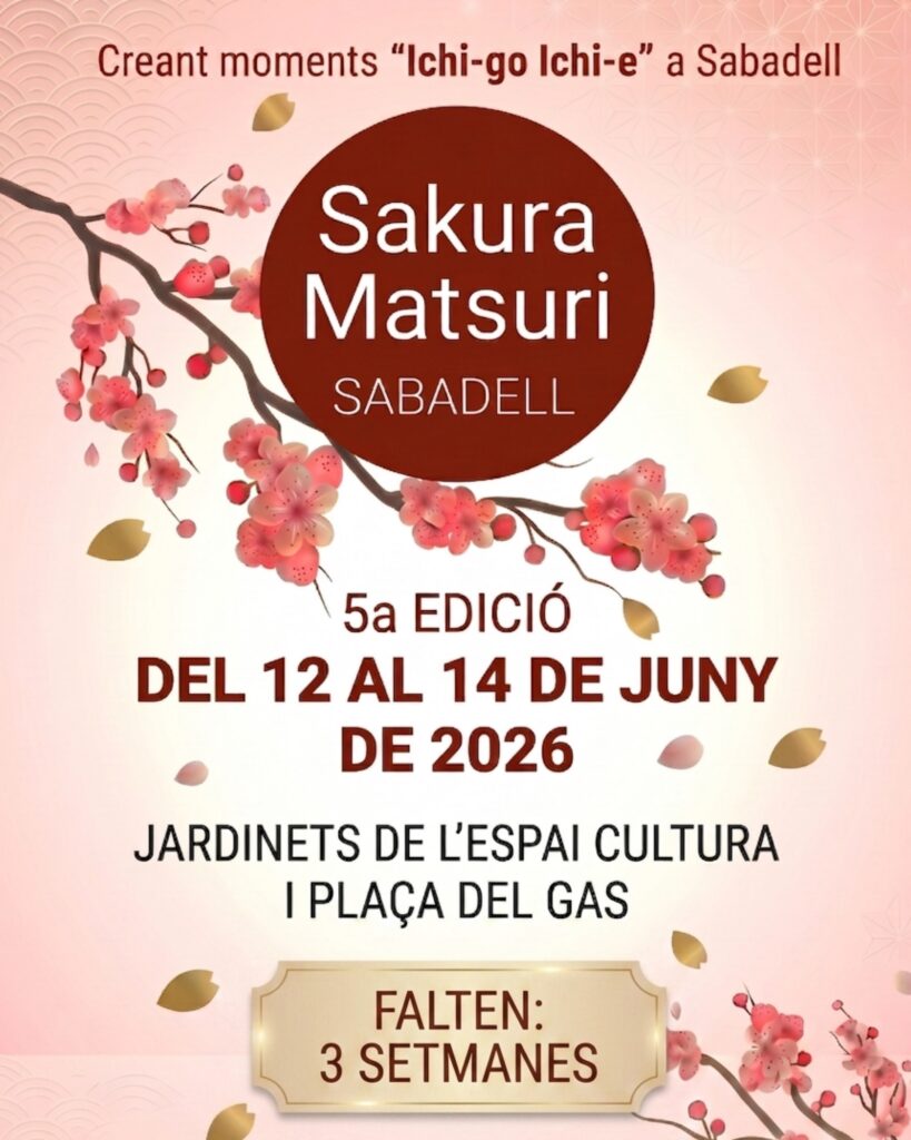Cartell de Fira Sakura Matsuri a Sabadell