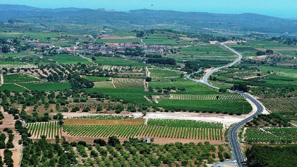 Vistes panoràmiques de l'Alt Camp, comarca de Tarragona.