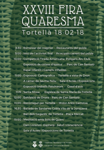 Fira de la quaresme a tortellà 2018