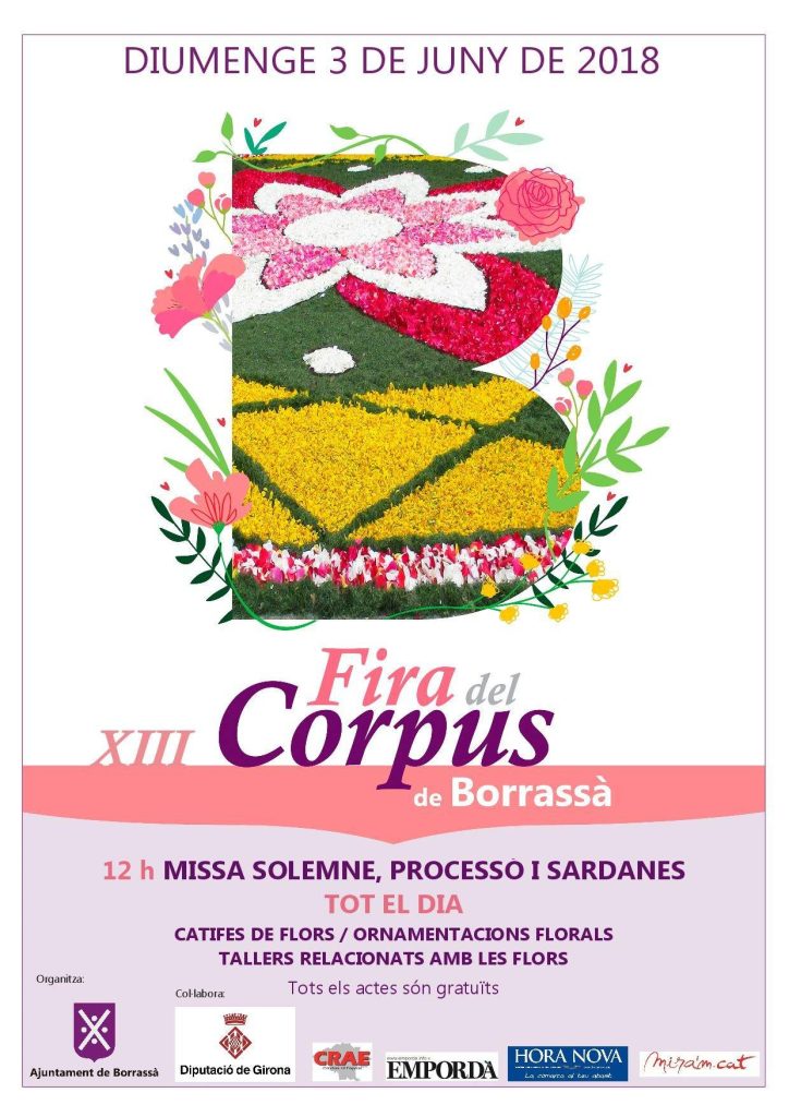 Cartell de Fira del Corpus a Borrassà