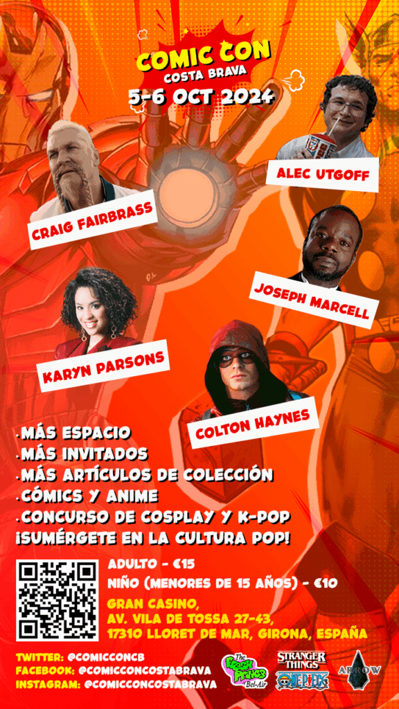 Cartell de Comic Con Costa Brava a Lloret de Mar