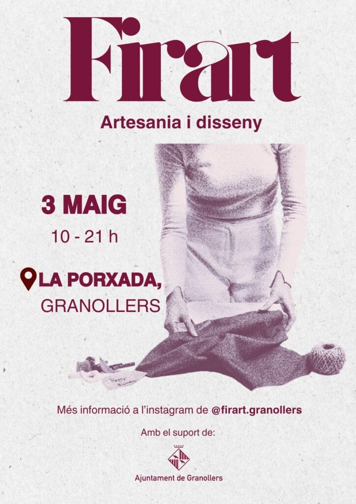 Cartell de Fira d’art i artesania Firart a Granollers