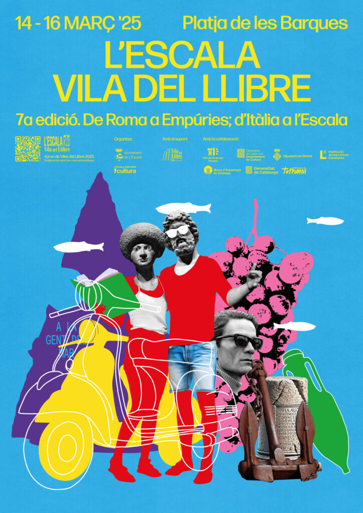 Cartell de Vila del Llibre, a l’Escala