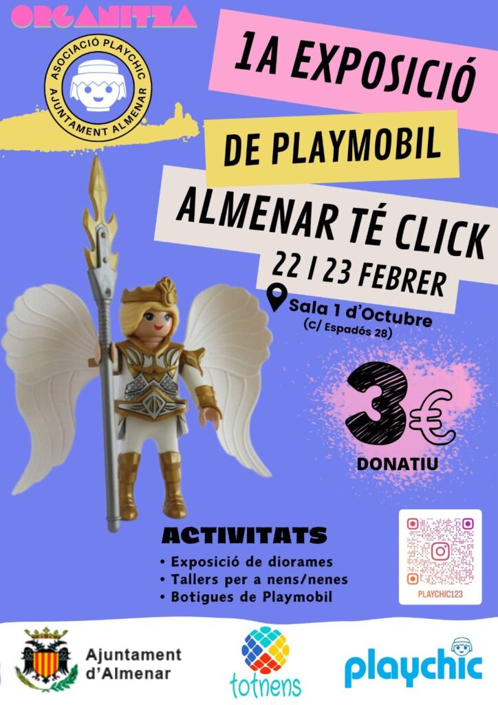 Cartell de Fira Playmobil Almenar té click