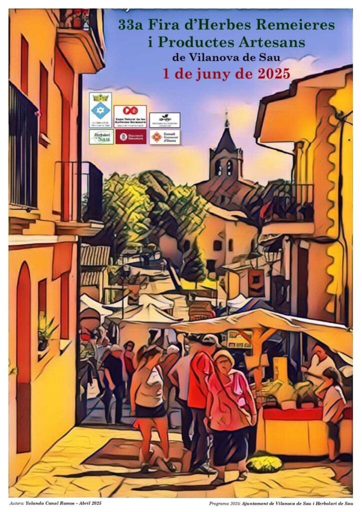 Cartell de Fira d´herbes remeieres a Vilanova de Sau