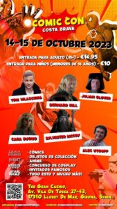 Comic con costa brava a lloret de mar cartell 2023