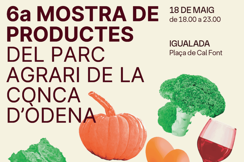 Cartell de Mostra de Productes del Parc Agrari de la Conca d’Òdena