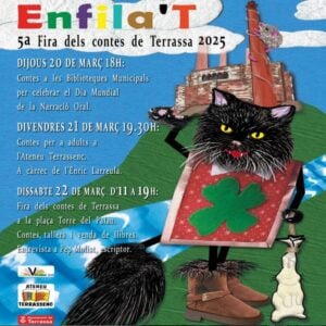 Enfilat fira dels contes a terrassa cartell 2025