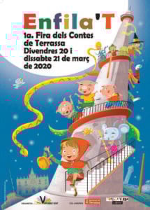 Enfila’t. fira dels contes a terrassa 2020 cartell
