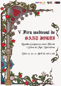 Fira medieval de sant jordi cartell 2024