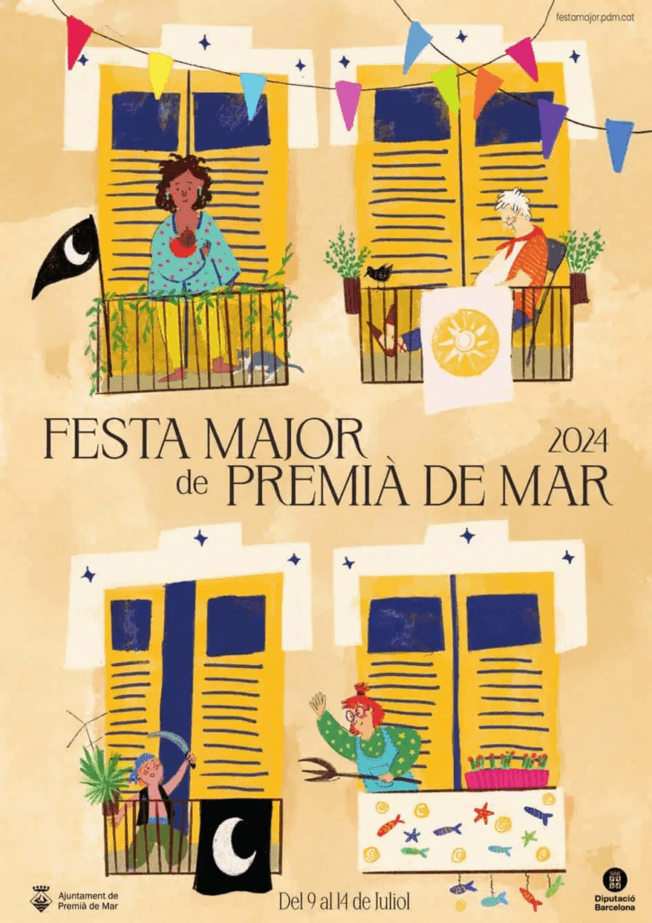 Cartell de Fira d’Atraccions a Premià de mar