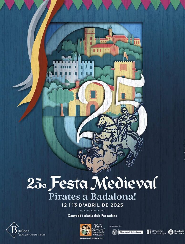 Cartell de Festa Medieval «Pirates a Badalona!»