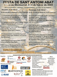 Festa de sant antoni abat olesa de montserrat 2024