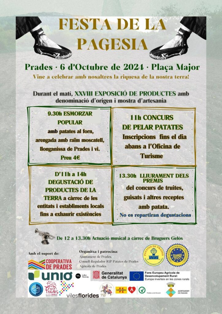 Cartell de Festa de la Pagesia a Prades