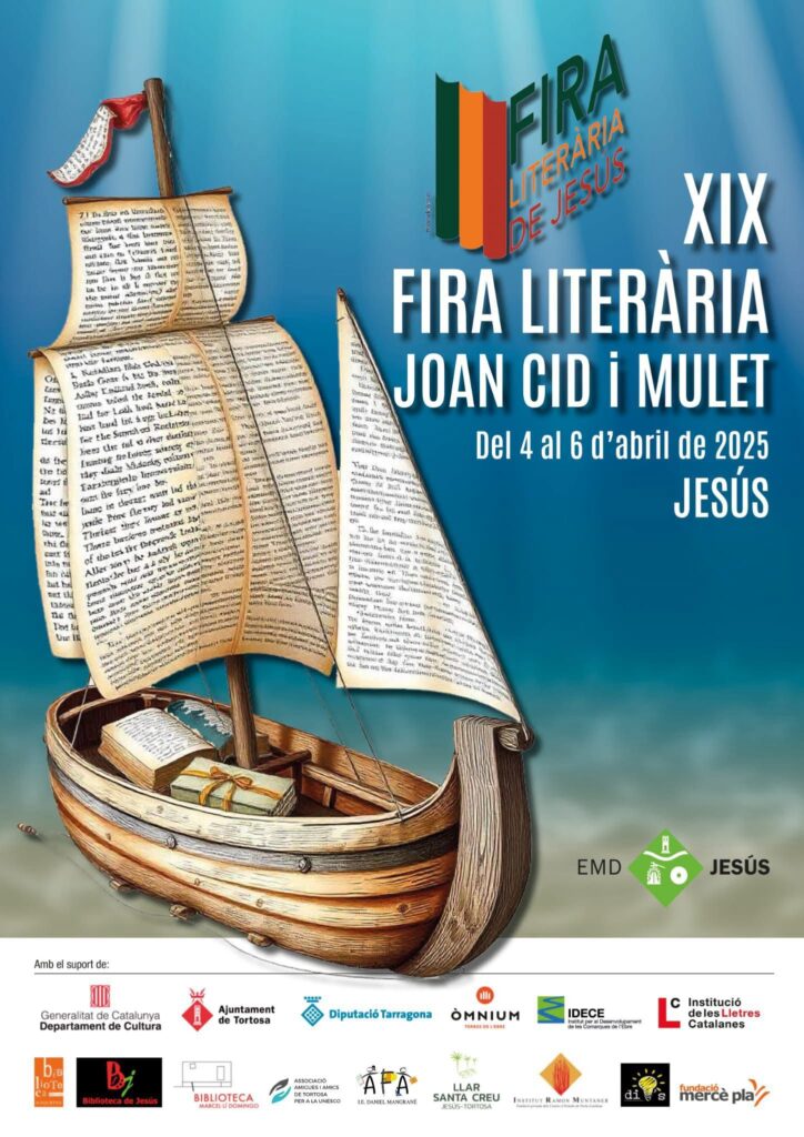Cartell de Fira Literària Joan Cid i Mulet a Tortosa