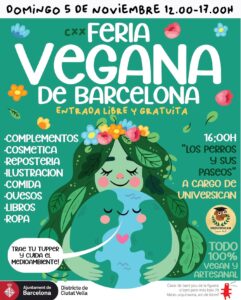 Fira vegana a ciutat vella cartell 2023 2