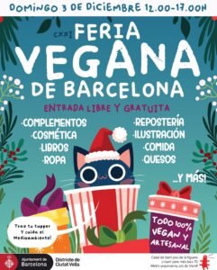 Fira vegana a ciutat vella cartell 2023