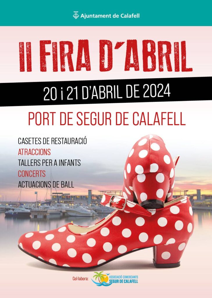 Cartell de Fira d’Abril a Segur de Calafell